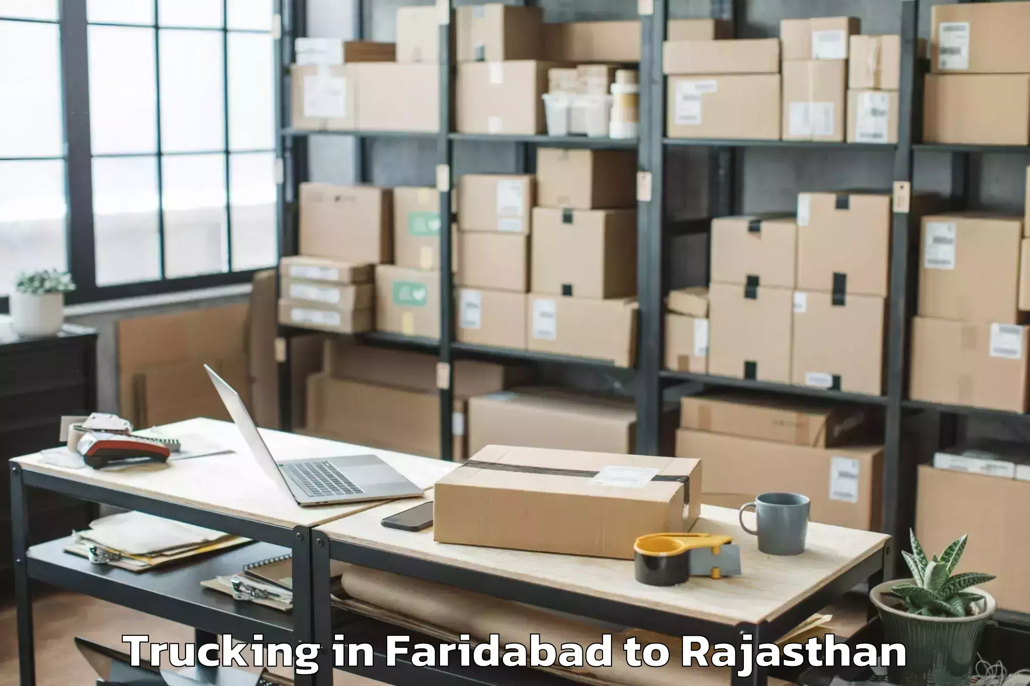 Book Faridabad to Jhunjhunun Trucking Online